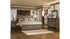 Juararo California King Panel Bed with Mirrored Dresser and Chest