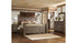 Juararo King Poster Bed with Mirrored Dresser and Chest