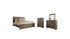Juararo Queen Panel Bed with Mirrored Dresser and Chest