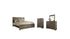 Juararo California King Panel Bed with Mirrored Dresser and Chest