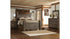 Juararo Queen Poster Bed with Mirrored Dresser and Chest