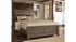 Juararo Queen Panel Bed with Mirrored Dresser and Chest