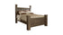 Juararo Queen Poster Bed with Mirrored Dresser and Chest