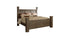 Juararo King Poster Bed with Mirrored Dresser and Chest