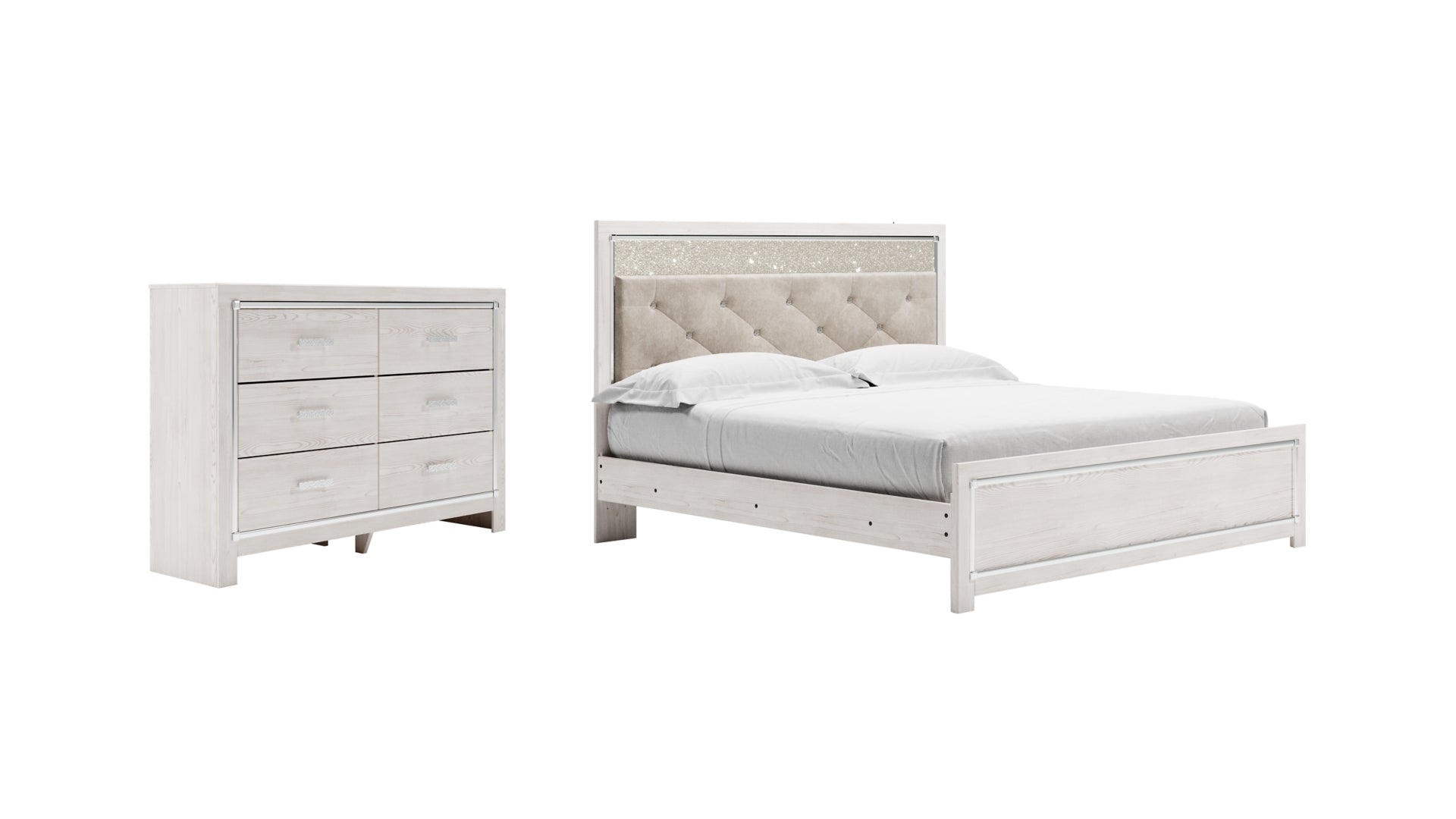 Altyra King Panel Bed with Dresser
