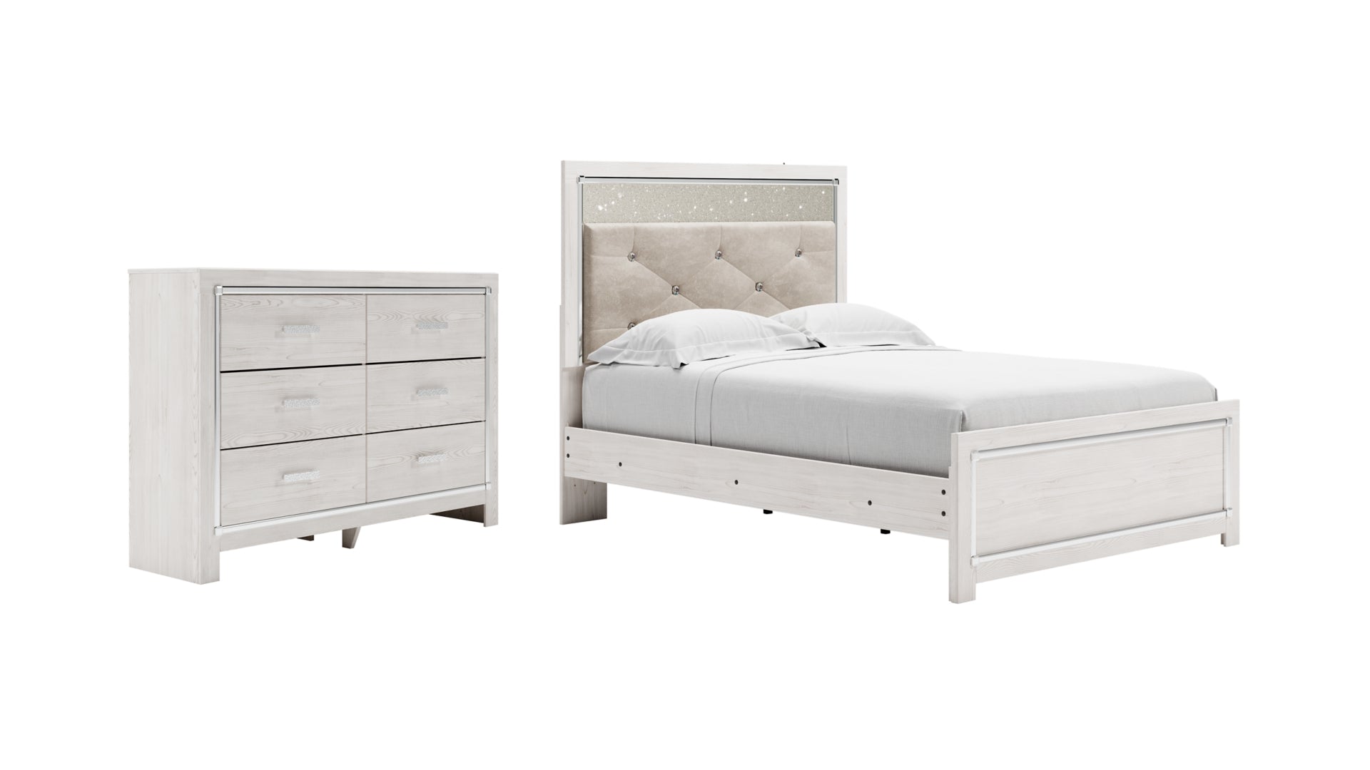 Altyra Full Panel Bed with Dresser