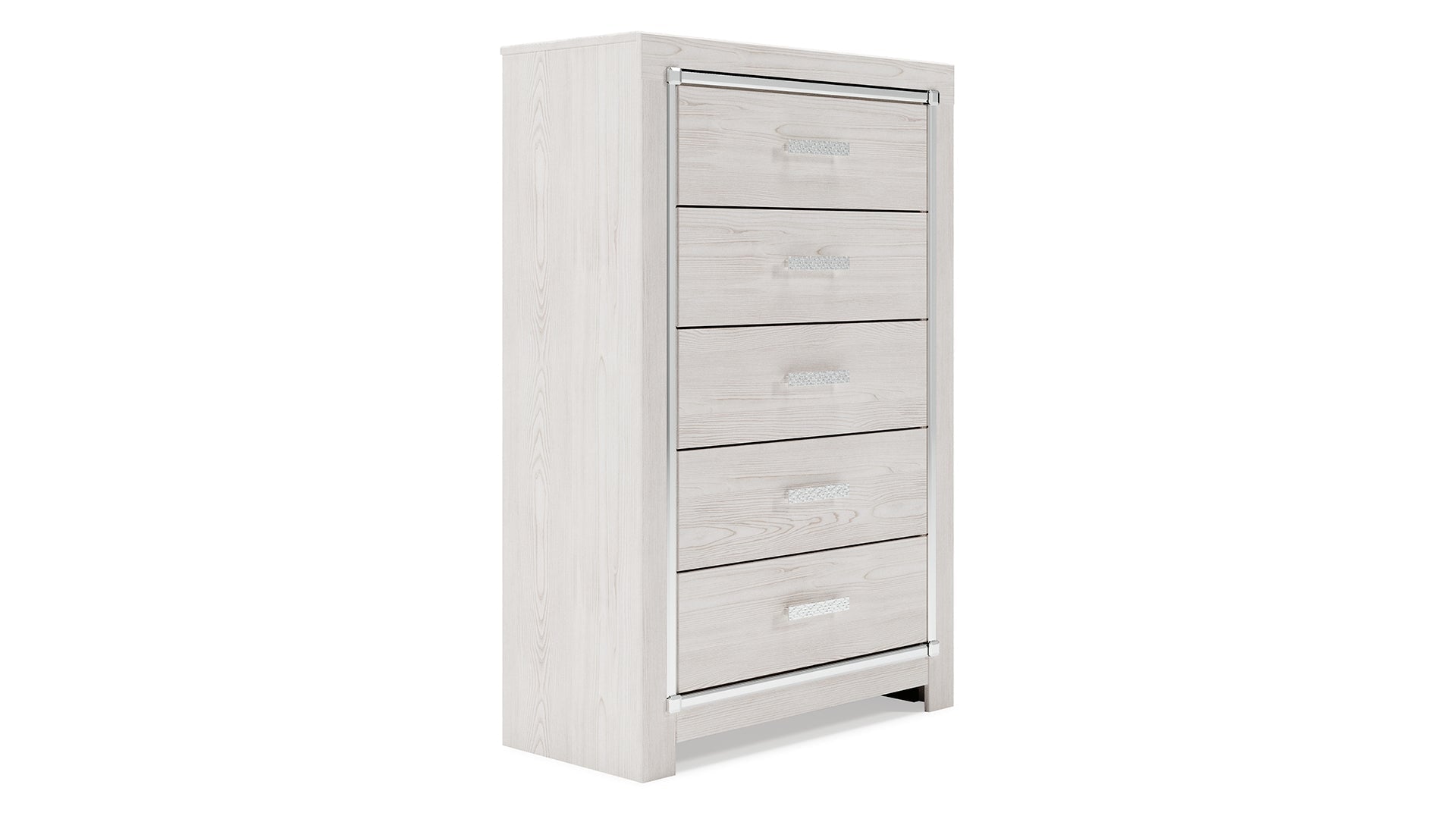 Altyra Full Panel Bed with Mirrored Dresser and Chest