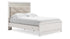 Altyra Full Panel Bed with Mirrored Dresser and Chest