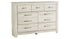 Bellaby King Crossbuck Panel Bed with Dresser