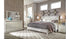 Dreamur King Panel Bed with Mirrored Dresser and Chest