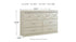 Dreamur King Panel Bed with Dresser