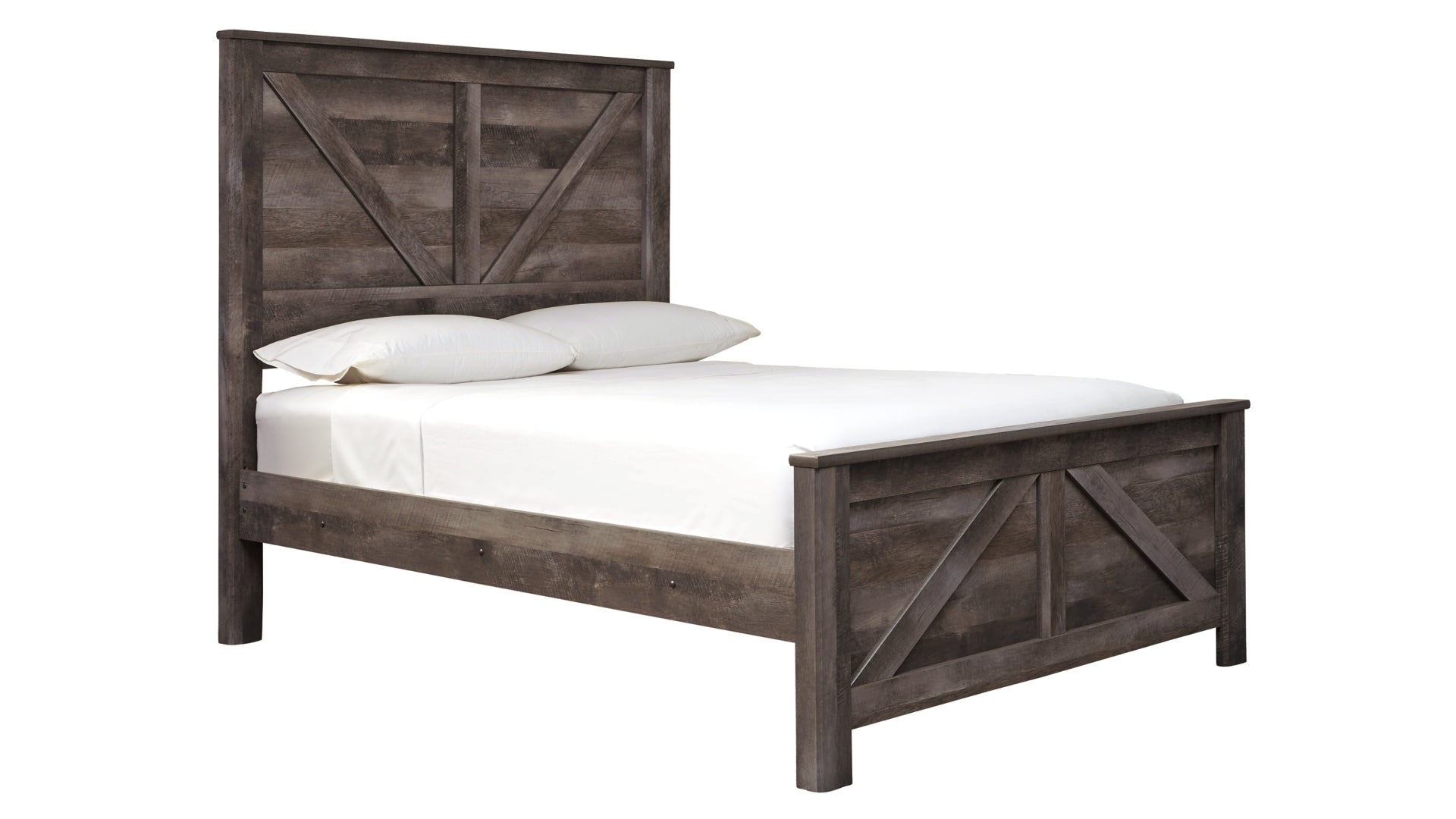 Wynnlow Queen Crossbuck Panel Bed with Dresser