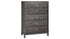 Caitbrook Queen Storage Bed with 8 Storage Drawers with Mirrored Dresser and Chest