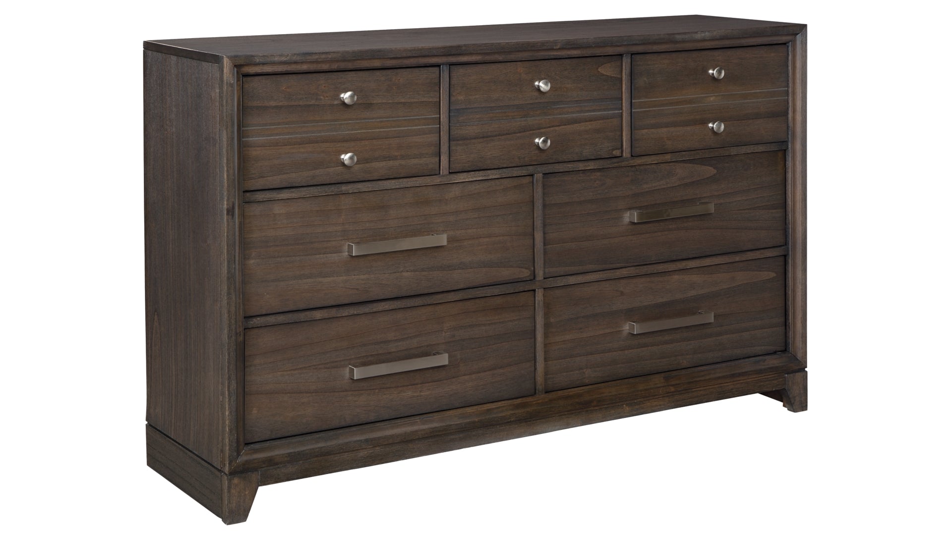 Brueban King Panel Bed with 2 Storage Drawers with Dresser
