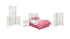 Kaslyn Queen Panel Headboard Bed with Mirrored Dresser, Chest and Nightstand