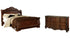 North Shore California King Sleigh Bed with Dresser