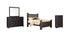 Reylow Queen Poster Bed with Mirrored Dresser and Chest