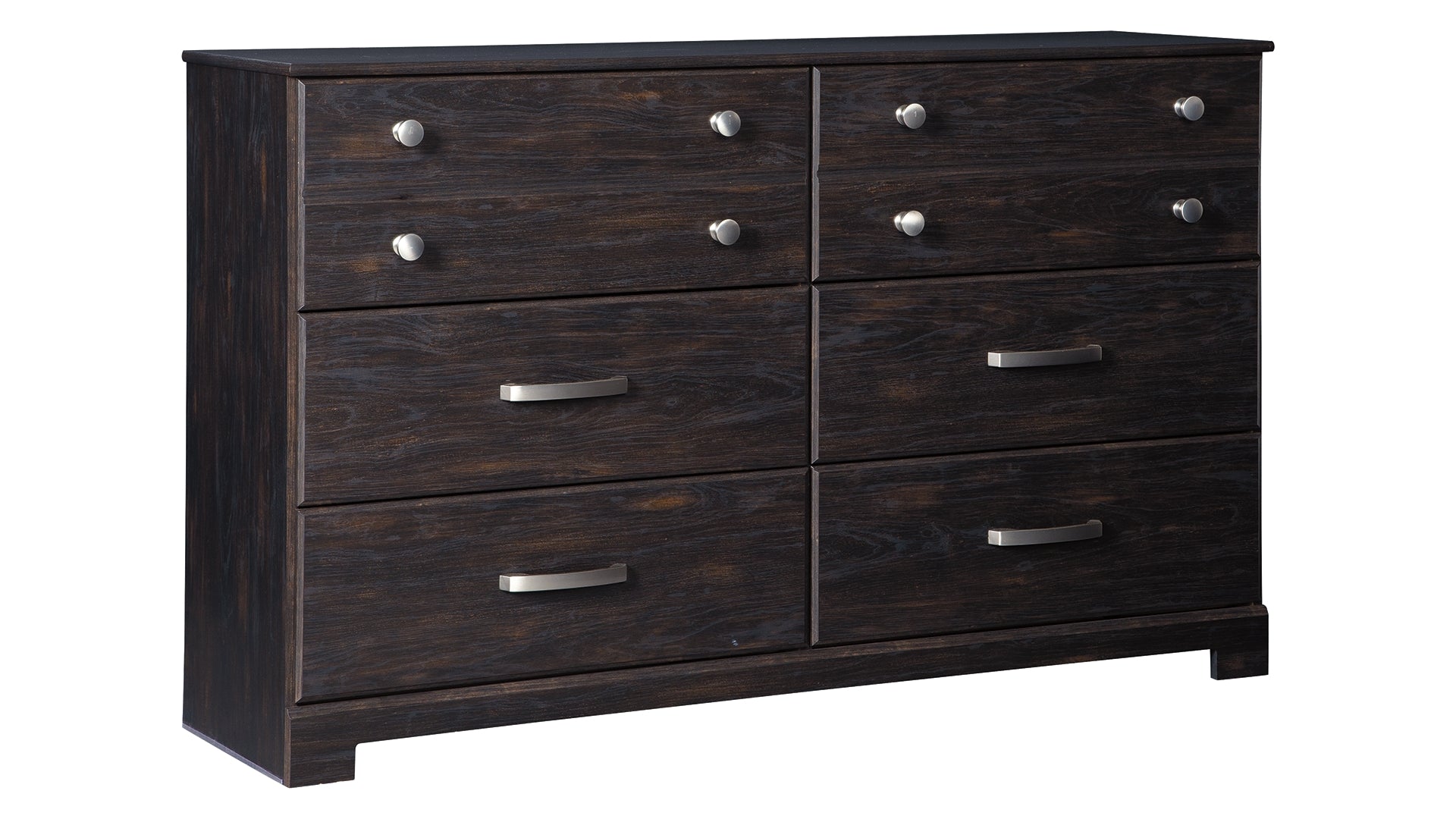 Reylow Queen Bookcase Bed with 2 Storage Drawers with Dresser