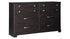 Reylow Queen Bookcase Bed with 2 Storage Drawers with Dresser