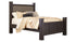 Reylow Queen Poster Bed with Mirrored Dresser and Chest