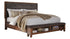 Ralene Queen Upholstered Panel Bed with Dresser and Chest