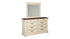 Bolanburg King Panel Bed with Mirrored Dresser, Chest and Nightstand