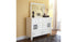 Prentice Queen Sleigh Bed with 2 Storage Drawers with Mirrored Dresser and Chest