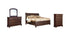 Porter Queen Sleigh Bed with Mirrored Dresser and Chest