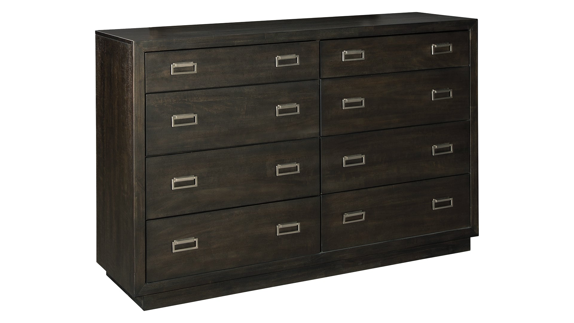 Hyndell California King Upholstered Panel Bed with Storage with Dresser