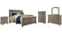 Lettner California King Panel Bed with Mirrored Dresser, Chest and Nightstand
