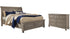 Lettner King Sleigh Bed with 2 Storage Drawers with Dresser