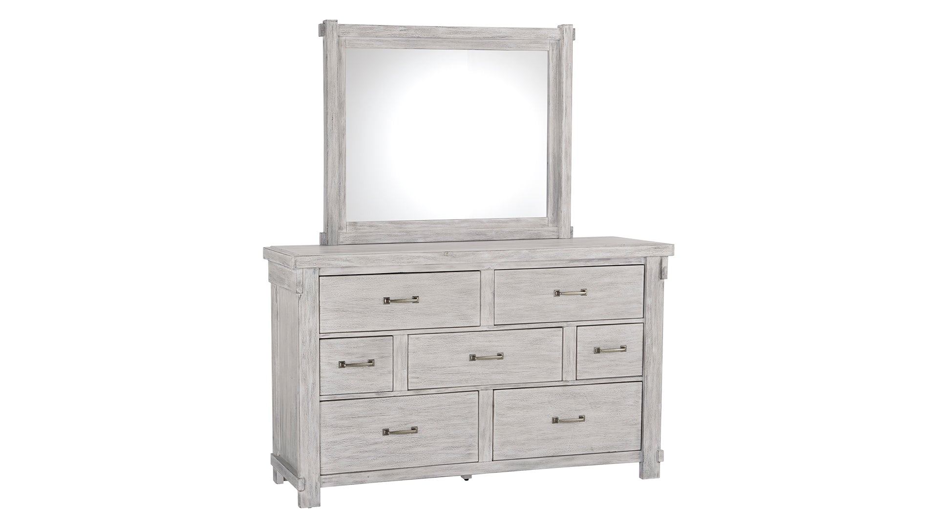 Brashland King Panel Bed with Mirrored Dresser and Chest