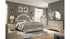 Realyn Queen Upholstered Bed with Mirrored Dresser and Chest