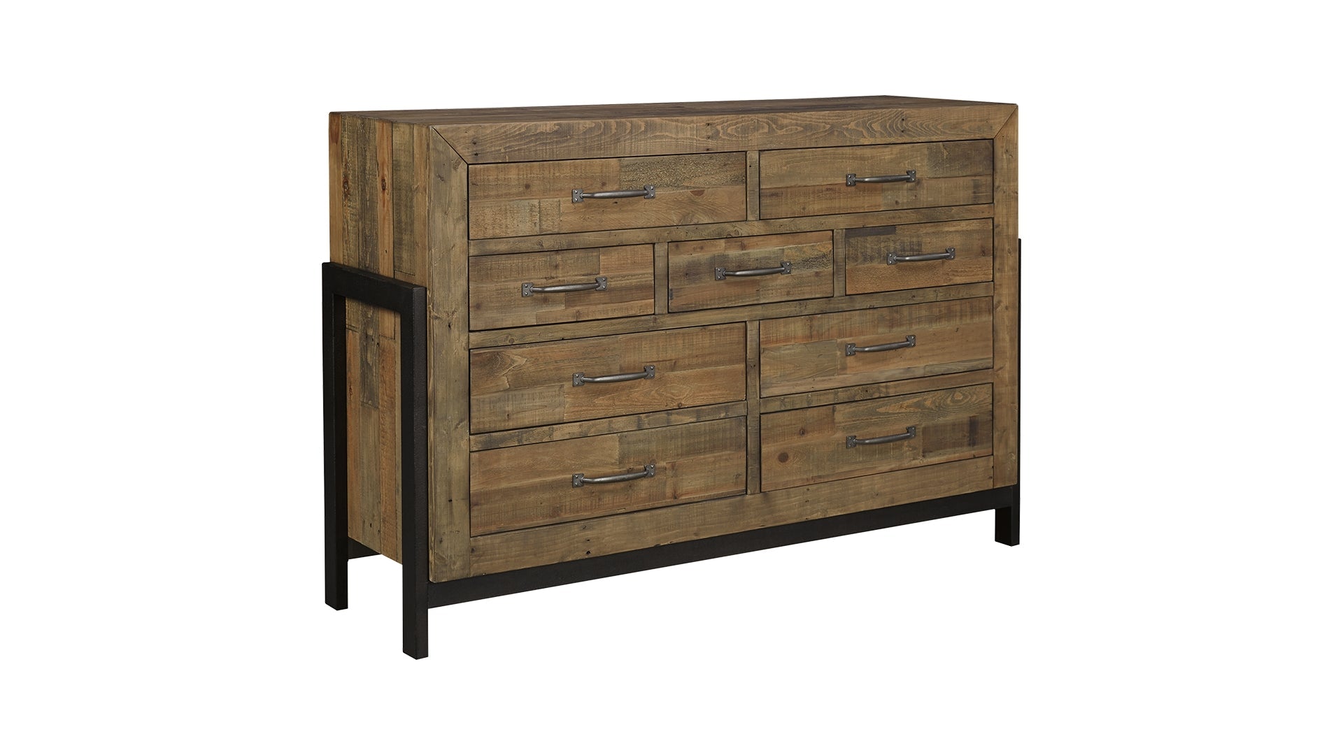 Sommerford California King Panel Bed with Storage with Dresser