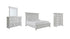 Kanwyn King Panel Bed with Mirrored Dresser and Chest