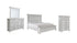 Kanwyn King Panel Bed with Storage with Mirrored Dresser and Chest
