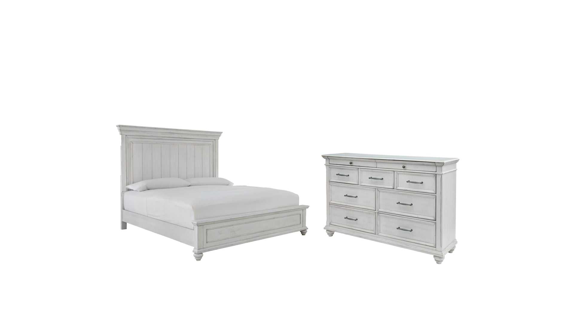 Kanwyn King Panel Bed with Dresser
