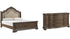 Charmond King Upholstered Sleigh Bed with Dresser