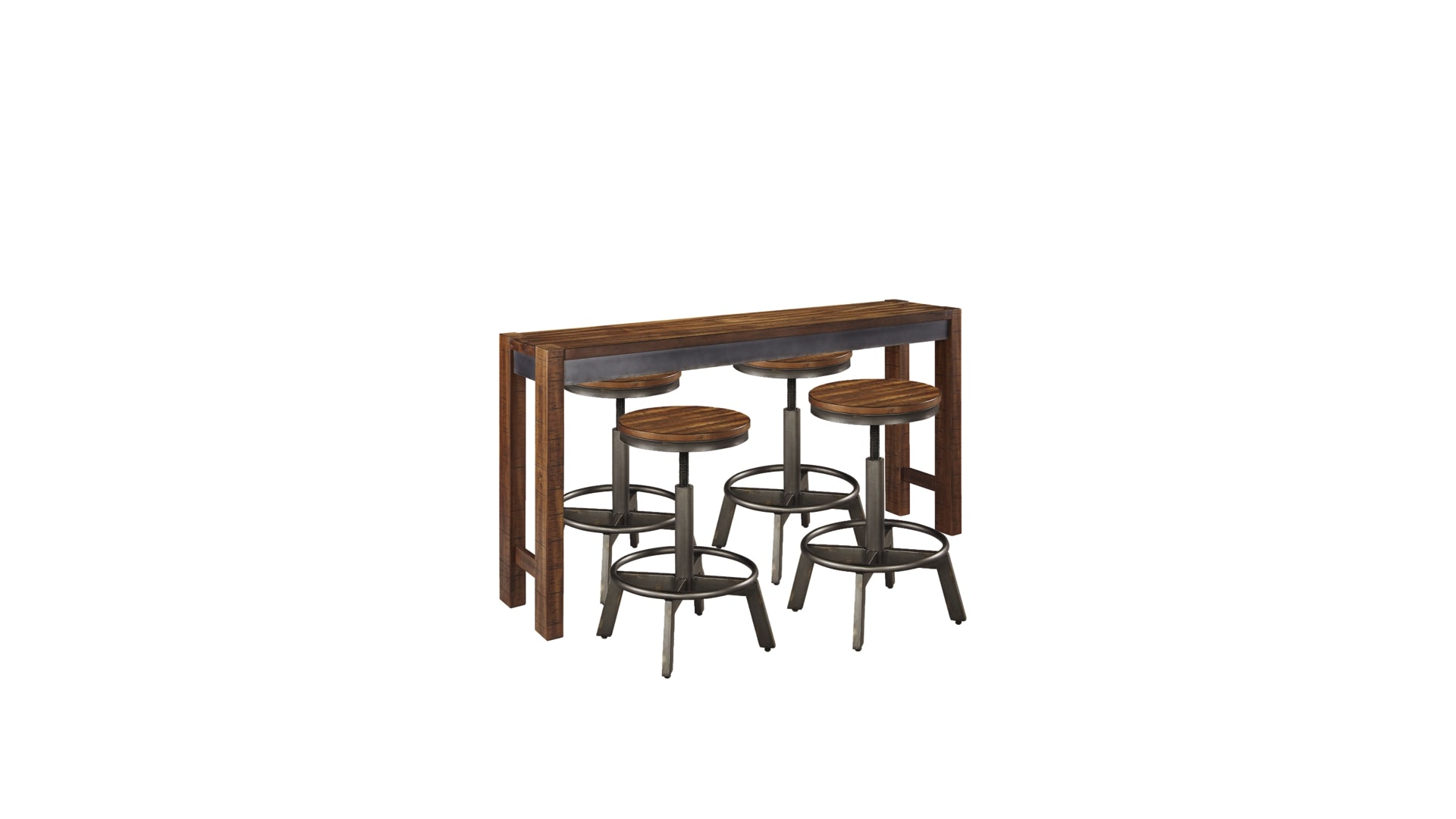 Torjin Counter Height Dining Table and 4 Barstools