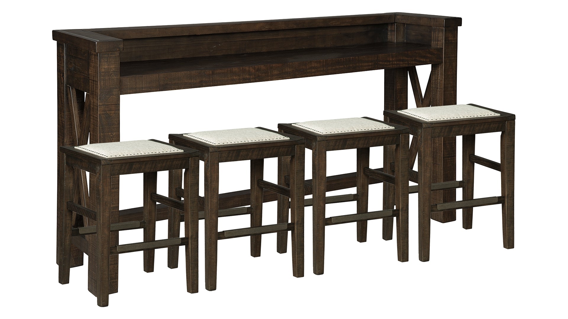 Hallishaw Counter Height Dining Table and 4 Barstools