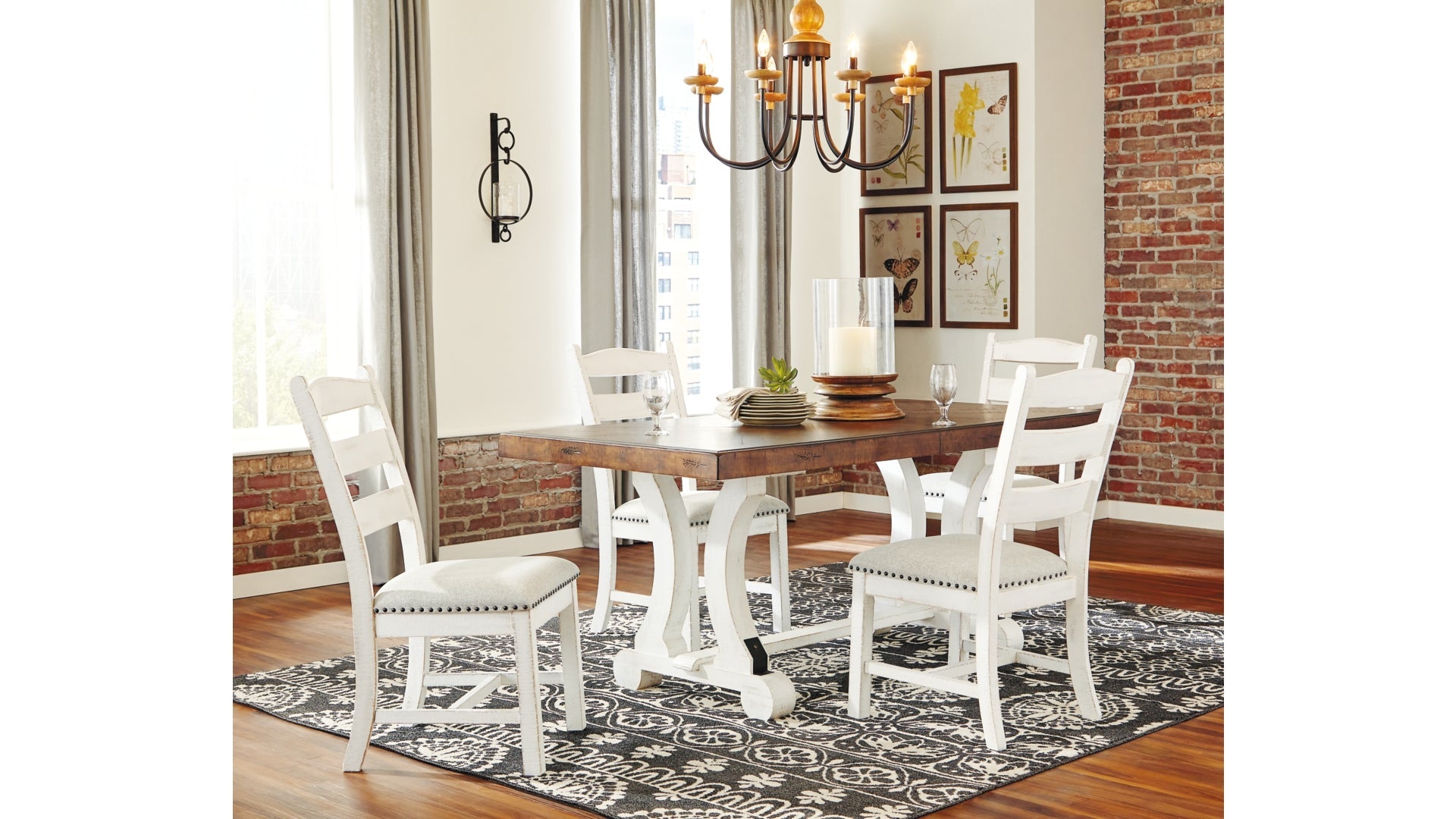 Valebeck Dining Table and 4 Chairs