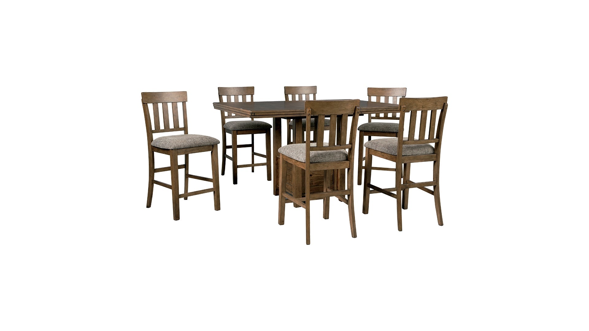 Flaybern Counter Height Dining Table and 6 Barstools