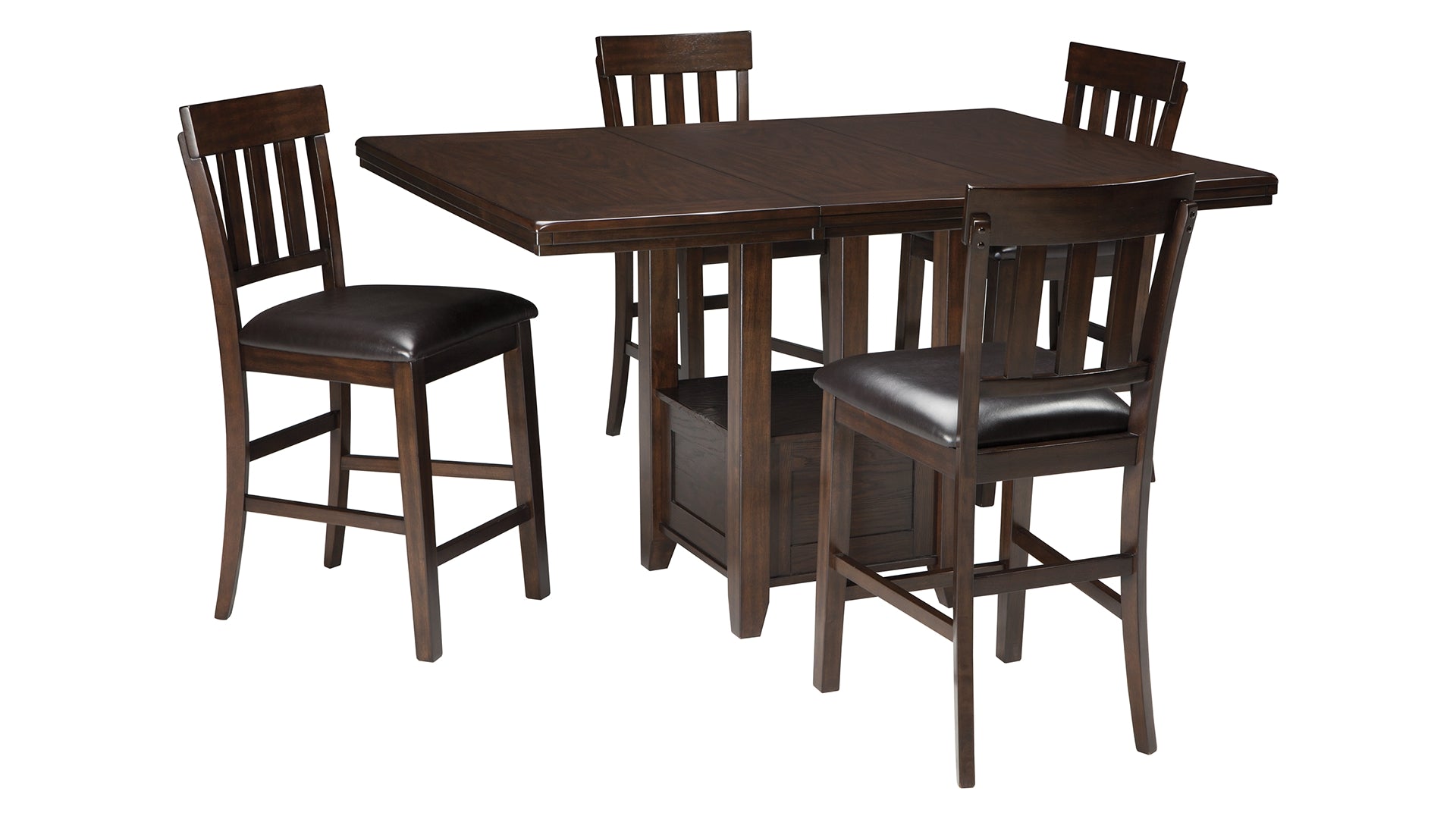 Haddigan Counter Height Dining Table and 4 Barstools
