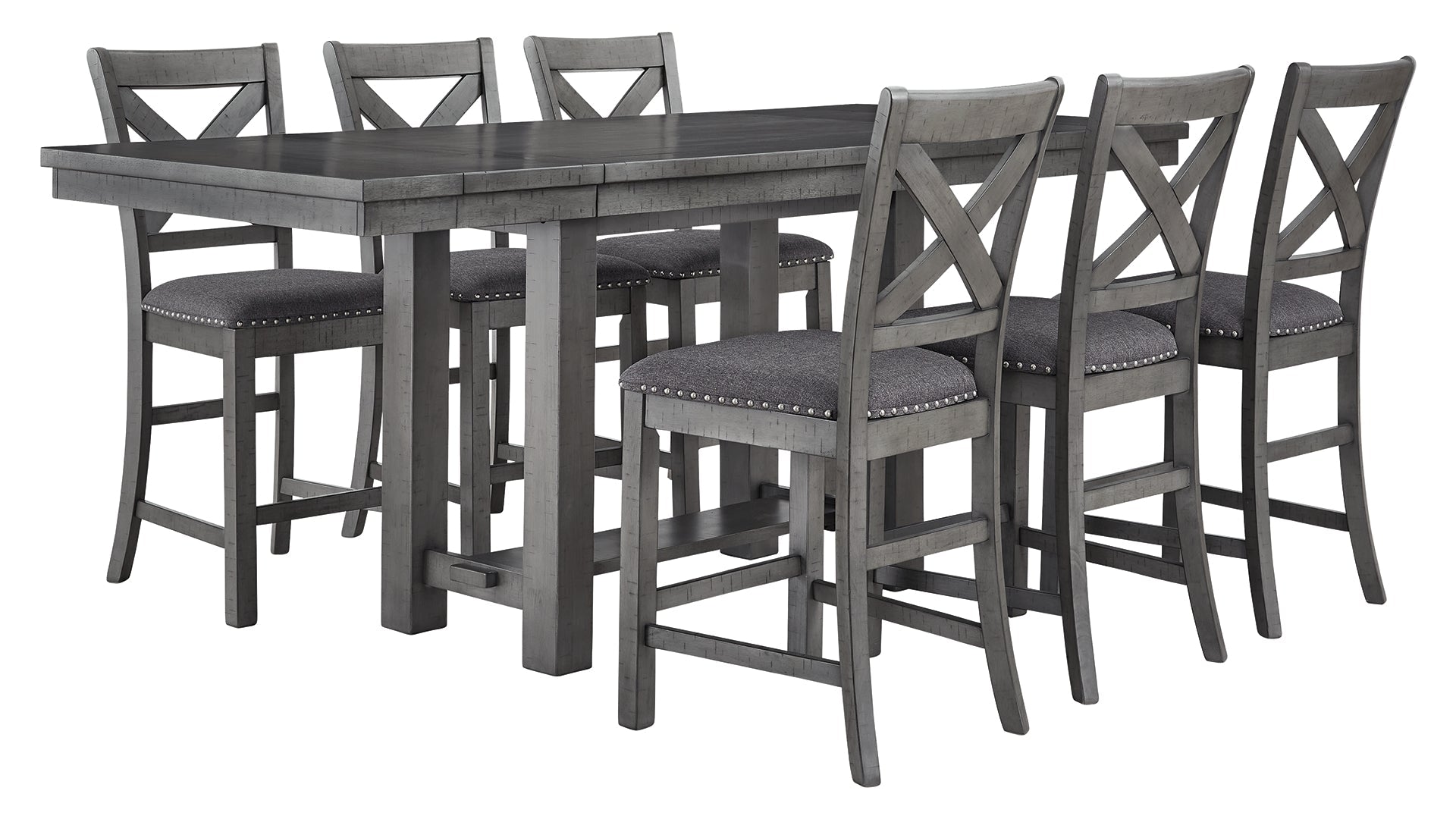Myshanna Counter Height Dining Table and 6 Barstools