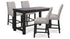Jeanette Counter Height Dining Table and 4 Barstools