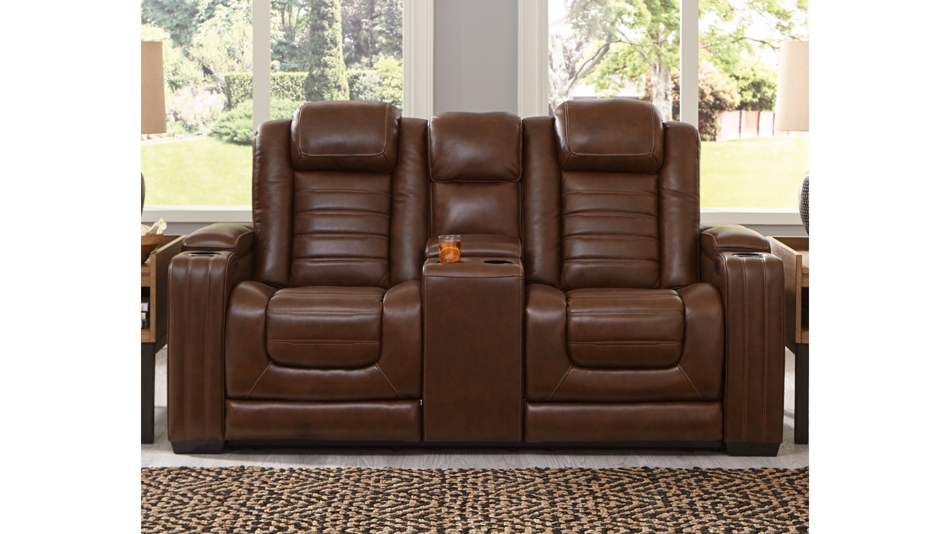 Backtrack Power Reclining Loveseat with Console