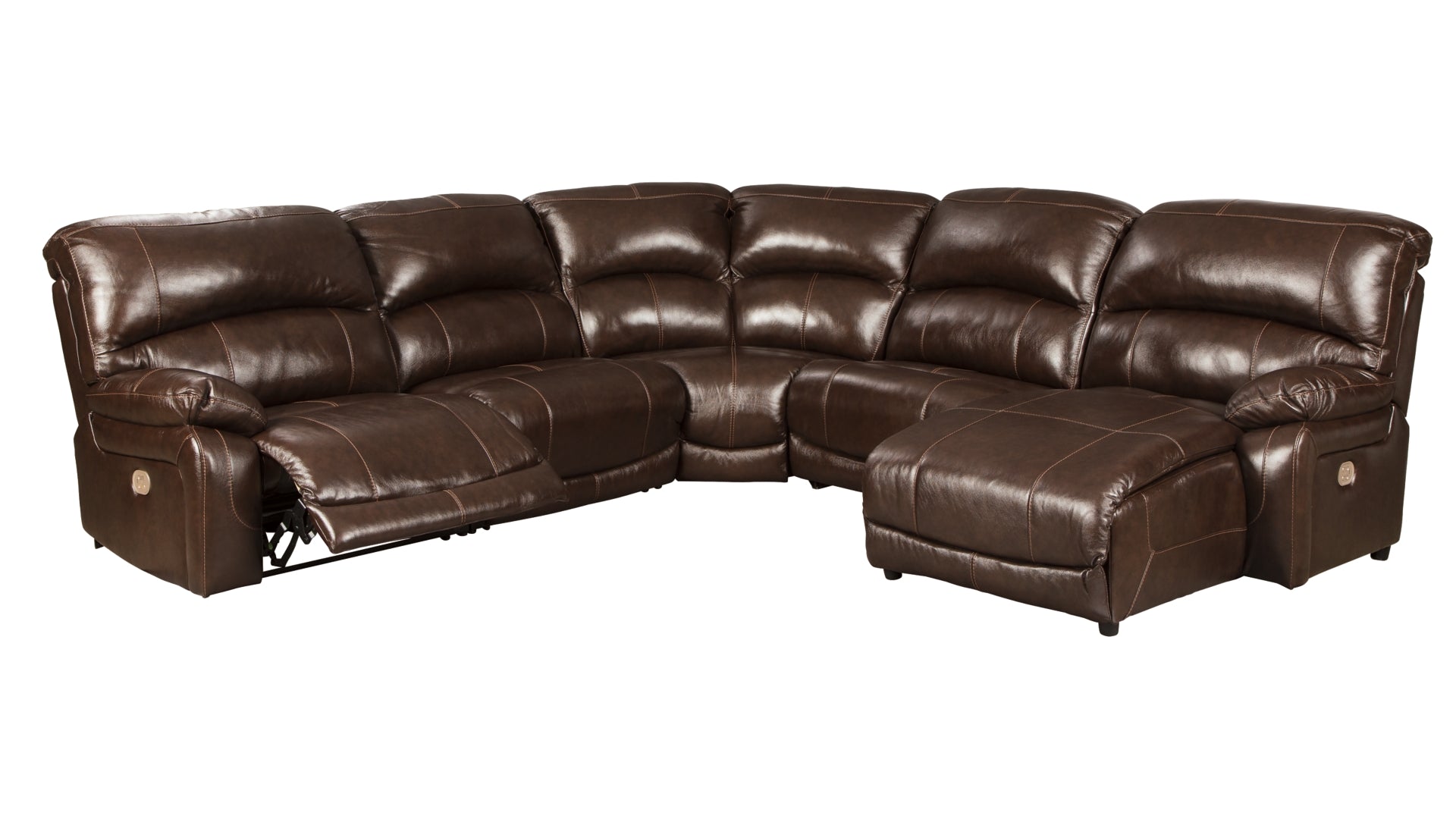 Hallstrung 5-Piece Power Reclining Sectional with Chaise