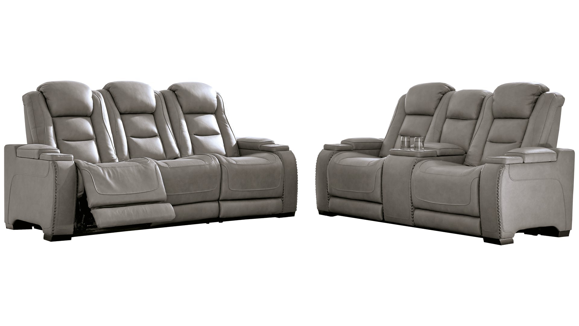 The Man-Den Sofa and Loveseat