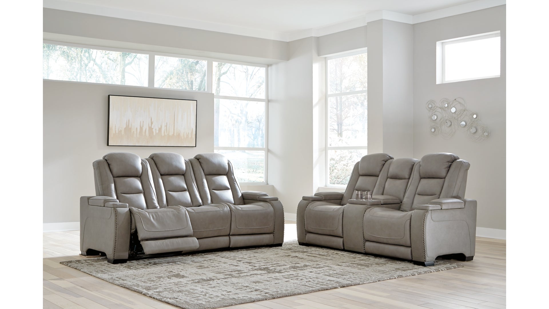 The Man-Den Sofa and Loveseat