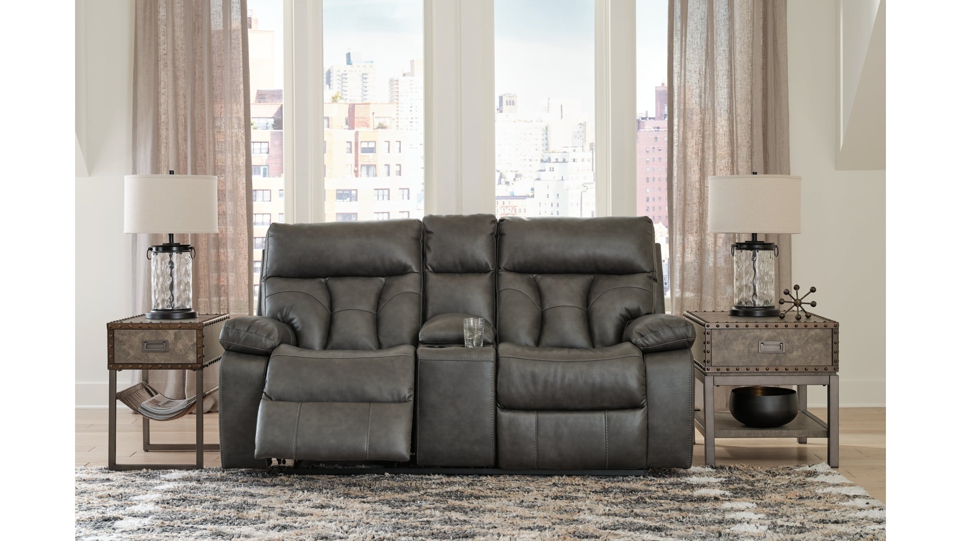 Willamen Reclining Loveseat with Console